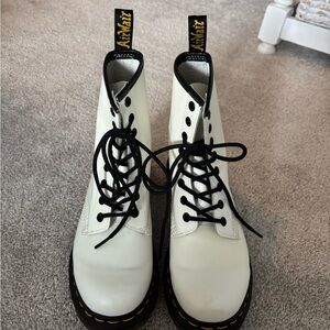 Dr. Martens White Boots